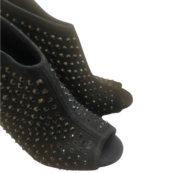 Michael Kors Dani Open Toe Studded Leather Booties - Picture 4 of 8